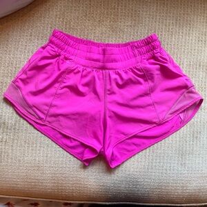 Sonic Pink Lululemon Hotty Hot Shorts